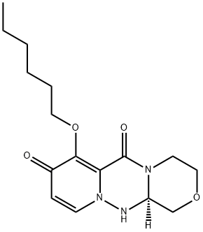(12aR)-7-(heksiloksi)-3,4,12,12a-tetrahidro-1H-[1,4]oksazino[3,4-c]pirido[2,1-f][1,2,4] triazin-6,8-dion