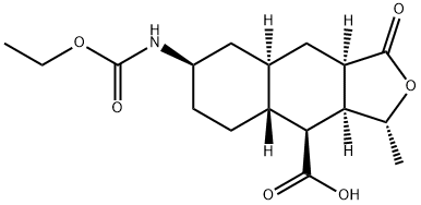 (1R,3aR,4aR,8aR,9S,9aR)-1-metil-3-oksodekahidro-3H-spiro[nafto[2,3-c]furan-6,2'-[1,3]dioksolan]-9 - karboksilna kislina