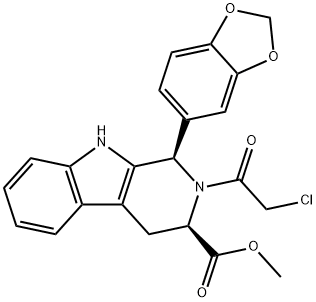 (1R,3R)-METIL-1,2,3,4-TETRAHIDRO-2-KLOROACETIL-1-(3,4-METILENDIOKSIFENIL)-9H-PIRIDO[3,4-B]INDOL-3-KARBOKSILAT