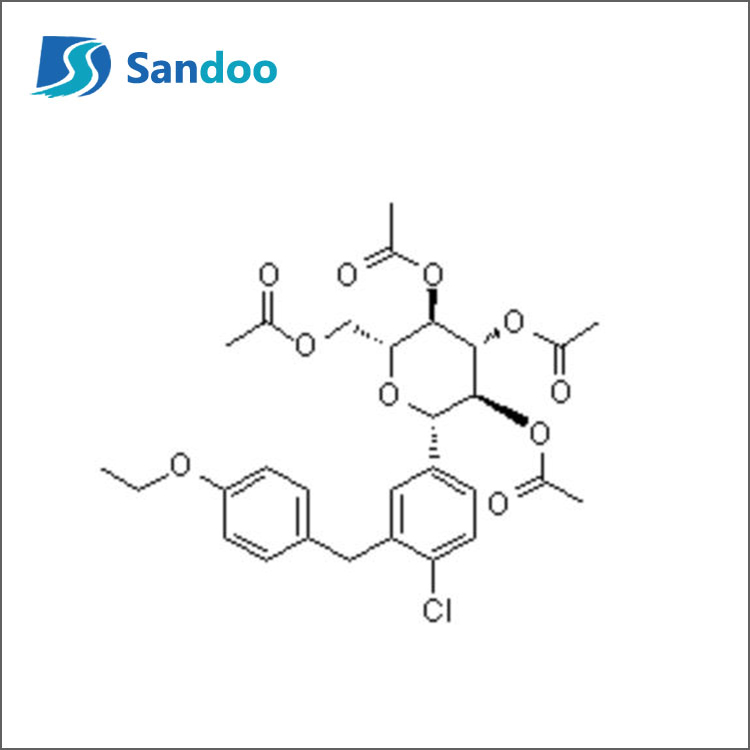 (1S)-1,5-anhidro-1-C-[4-kloro-3-[(4-etoksifenil)metil]fenil]-D-glucitol tetraacetat