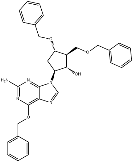 (1S,2S,3S,5S)-5-(2-amino-6-(benziloksi)-9H-purin-9-il)-3-(benziloksi)-2-(benziloksimetil)ciklopentanol
