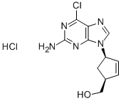 (1S–4R)-4-(2-amino-6-kloro-9H-purin-9-il)-2-ciklopenten-1-metanol hidroklorid