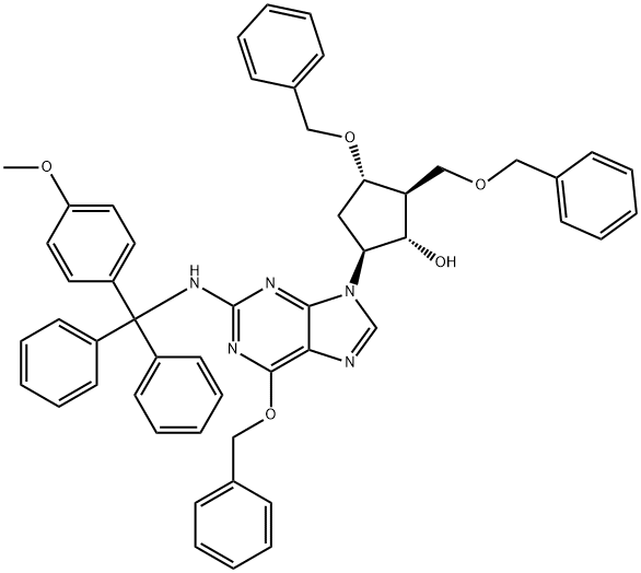 (2R,3S,5S)-3-(benziloksi)-5-[2-[[(4-metoksifenil)difenilmetil]amino]-6-(fenilmetoksi)-9H-purin-9-il]-2-(benziloksimetil ciklopentanol