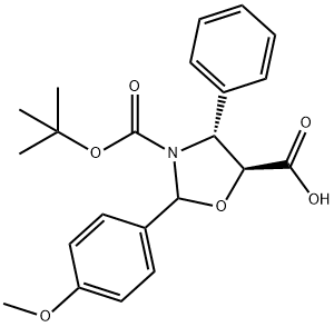 (2R,4R,5S)-3-(tert-butoksikarbonil)-2-(4-metoksifenil)-4-feniloksazolidin-5-karboksilna kislina