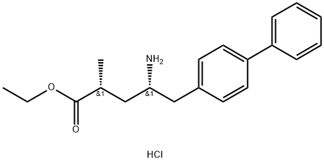 (2R,4S)-4-amino-5-(bifenil-4-il)-2-metilpentanojska kislina etil ester hidroklorid