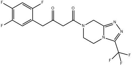 (2Z)-4-okso-4-[3-(trifluorometil)-5,6-dihidro-[1,2,4]triazolo[4,3-a]pirazin-7(8H)-il]-1- (2,4,5-trifluorofenil)butan-2-on