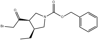 (3R,4S)-3-(2-bromoacetil)-4-etil-1-pirolidinkarboksilna kislina fenilmetil ester
