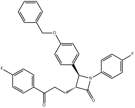 (3R,4S)-4-[4-(benziloksi)fenil]-1-(4-fluorofenil)-3-[3-(4-fluorofenil)-3-oksopropil]azetidin-2-on