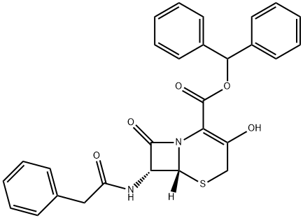 (6R,7R)-3-hidroksi-8-okso-7-[(fenilacetil)amino]-5-tia-1-azabiciklo[4.2.0]okt-2-en-2-karboksilna kislina difenil metil ester