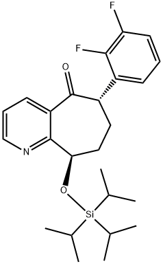 (6S,9R)-6-(2,3-difluorofenil)-6,7,8,9-tetrahidro-9-[[tris(1-metiletil)silil]oksi]-5H-ciklohepta[b]piridin-5 -ena