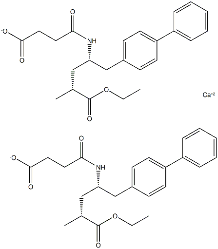 (alfaR,gamaS)-gama-[(3-karboksi-1-bifenil]-4-pentanojska kislina 4-etil esteroksopropil)amino]-alfa-metil-[1,1'-kalcijeva sol
