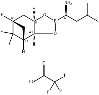 (aR,3aS,4S,6S,7aR)-heksahidro-3a,8,8-trimetil-alfa-(2-metilpropil)-4,6-metano-1,3,2-benzodioksaborol-2-metanamin 2,2 ,2-trifluoroacetat