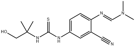 (E)-N'-(2-ciano-4-(3-(1-hidroksi-2-metilpropan-2-il)tioureido)fenil)-N,N-dimetilformimidamid