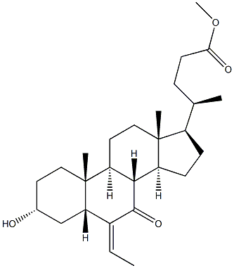 Metil ester (E/Z)-3α-hidroksi-6-etiliden-7-keto-5β-holan-24-ojske kisline