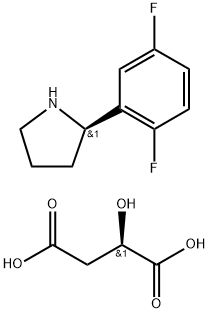 (R)-2-(2,5-difluorofenil)pirolidin (R)-2-hidroksisukcinat