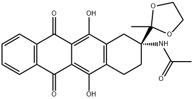 (R)-N-(5,12-dihidroksi-2-(2-metil-1,3-dioksolan-2-il)-6,11-diokso-1,2,3,4,6,11-heksahidrotetracen -2-il)acetamid