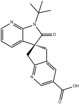 (S)-1'-(tert-butil)-2'-okso-1',2',5,7-tetrahidrospiro[ciklopenta[b]piridin-6,3'-pirolo[2,3-b]piridin ]-3-karboksilna kislina
