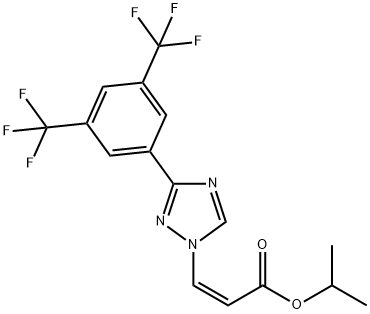(Z)-izopropil 3-(3-(3,5-bis(trifluorometil)fenil)-1H-1,2,4-triazol-1-il)akrilat