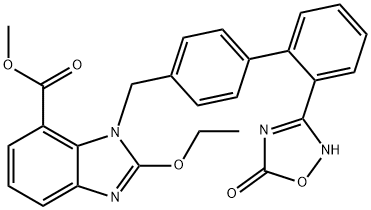 1H-benzimidazol-7-karboksilna kislina, 1-[[2'-(2,5-dihidro-5-okso-1,2,4-oksadiazol-3-il)[1,1'-bifenil]-4- il]metil]-2-etoksi-, metil ester