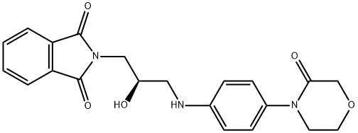 1H-IZOINDOL-1,3(2H)-DION, 2-[(2R)-2-HIDROKSI-3-[[4-(3-OKSO-4-MORFOLINIL)FENIL]AMINO]PROPIL]-