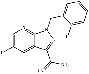 1H-pirazolo[3,4-b]piridin-3-karboksimidamid, 5-fluoro-1-[(2-fluorofenil)metil]-