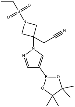 2-(1-(etilsulfonil)-3-(4-(4,4,5,5-tetrametil-1,3,2-dioksaborolan-2-il)-1H-pirazol-1-il)azetidin-3- il)acetonitril
