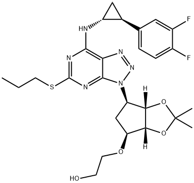 2-[[(3aR,4S,6R,6aS)-6-[7-[[(1R,2S)-2-(3,4-difluorofenil)ciklopropil]aMino]-5-(propiltio)-3H