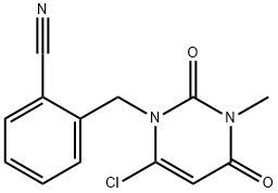 2-[(6-kloro-3,4-dihidro-3-metil-2,4-diokso-1(2h)-pirimidinil)metil]benzonitril