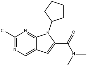 2-kloro-7-ciklopentil-N,N-dimetil-H-pirolo[2,3-d]pirimidin-6-karboksamid