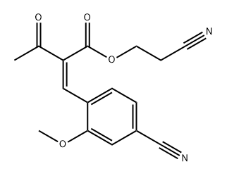 2-cianoetil 2-(4-ciano-2-metoksibenziliden)-3-oksobutanoat