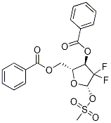 2-deoksi-2,2-difluoro-D-ribofuranoza-3,5-dibenzoat-1-metansulfonat