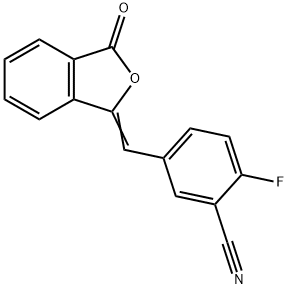 2-fluoro-5-[(3-okso-1(3H)-izobenzofuraniliden)metil]-benzonitril