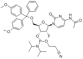 2'-fluoro-N4-acetil-5'-O-(4,4'-dimetoksitritil)-2'-deoksicitidin-3'-CE-fosforamidit