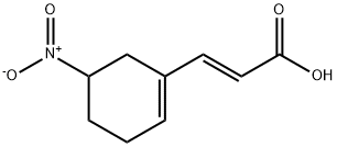 2-propenojska kislina, 3-(5-nitro-1-cikloheksen-1-il)-, (2E)
