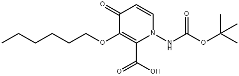 2-piridinkarboksilna kislina, 1-[[(1,1-dimetiletoksi)karbonil]amino]-3-(heksiloksi)-1,4-dihidro-4-okso-