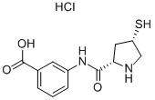 3-[(2S,4S)-4-merkaptopirolidin-2-karboksamido]benzojska kislina hidroklorid