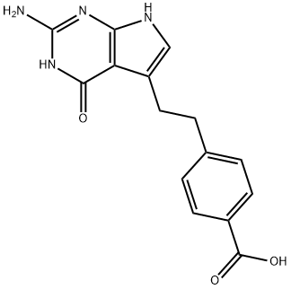 4-[2-(2-amino-4,7-dihidro-4-okso-1H-pimol[2,3-d]pirimodin-5-il)etil]benzojska kislina