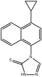4-(4-ciklopropilnaftalen-1-il)-1H-1,2,4-triazol-5(4H)-tion