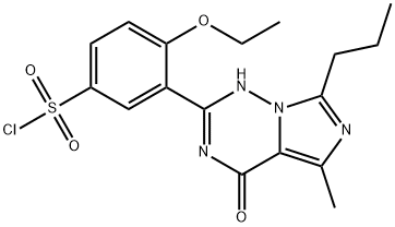 4-etoksi-3-(5-metil-4-okso-7-propil-3,4-dihidro-imidazo[5,1-f][1,2,4]-triazin-2-il)benzen-sulfonil klorid