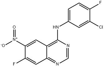 4-kinazolinamin, N-(3-kloro-4-fluorofenil)-7-fluoro-6-nitro-