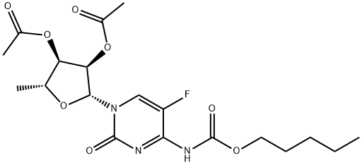 5`-deoksi-5-fluor-N-[(pentoiloksi)karbonil]citidin 2`,3`-diacetat