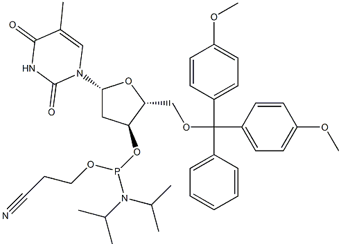 5'-dimetoksitritil-3'-deoksitimidin 2'-[(2-cianoetil)-(N,N-diizopropil)]-fosforamidit