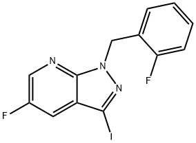 5-fluoro-1-(2-fluorobenzil)-3-jodo-1H-pirazolo[3,4-b]piridin