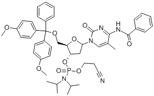 5'-O-(4,4'-DIMETOKSITRITIL)-5-METIL-N4-BENZOIL-2'-DEOKSICITIDIN-3'-(2-CIANOETIL-N,N-DIIZOPROPIL)FOSFORAMIDIT