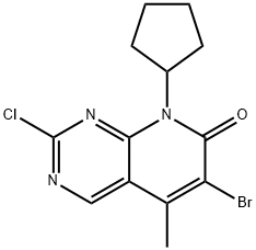 6-broMo-2-kloro-8-ciklopentil-5-metilpirido[2,3-d]pirimidin-7(8H)-on