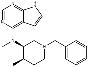 7H-pirolo[2,3-d]pirimidin-4-amin, N-metil-N-[(3R,4R)-4-metil-1-(fenilmetil)-3-piperidinil]