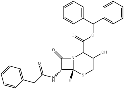benzhidril(6R,7R)-3-hidroksi-8-okso-7-(2-fenilacetamido)-5-tia-1-azabiciklo[4.2.0]oktan-2-karboksilat