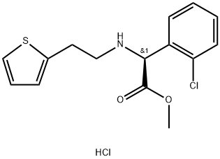 D-(+)-metil-alfa-(2-tieniletamino)(2-klorofenil)acetat hidroklorid
