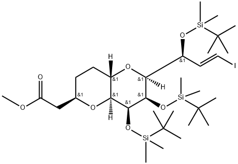 Metil 2-((2R,4aS,6S,7R,8S,8aS)-7,8-bis((terc-butildimetilsilil)oksi)-6-((S,E)-1-((terc-butildimetilsilil)oksi )-3-jodoalil)oktahidropirano[3,2-b]piran-2-il)acetat