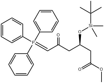 Metil (3R)-3-(tert-butildimetilsililoksi)-5-okso-6-trifenilfosforanilidenheksanoat